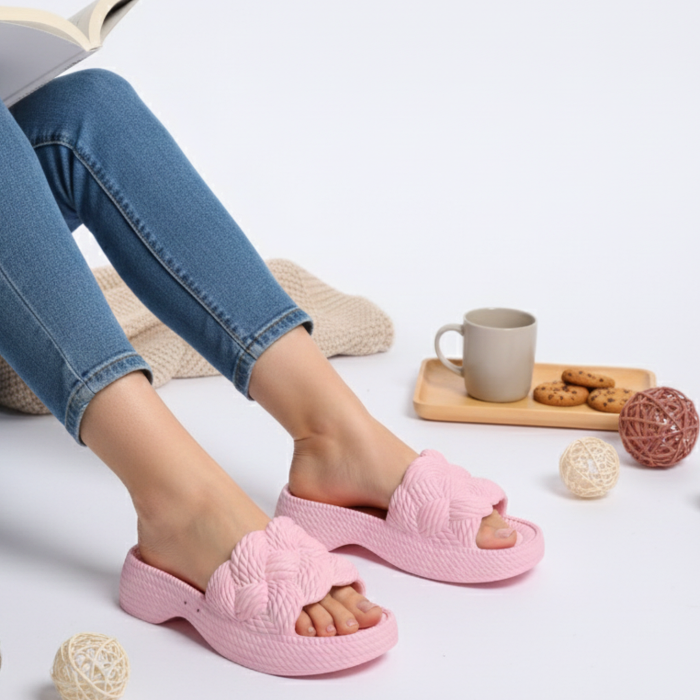 JN-230669 Ladies Casual Slipper Black - Pakchinapcnn